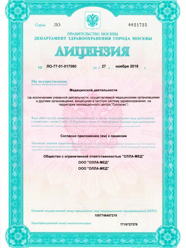 Лицензия 1